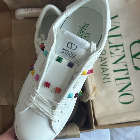 Valentino Garavani Multi Colored Rockstud Sneakers - Picture 7 of 13